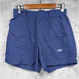 AFTCO Original Long Men's Fishing Shorts 7-Pocket Nylon Men's Size 32